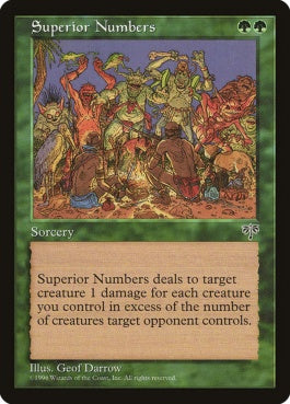 naokuroshop MTG [MIR][244][緑][U][JP][数の優位/Superior Numbers] NM