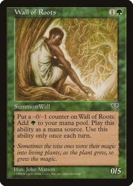 naokuroshop MTG [MIR][253][緑][C][JP][根の壁/Wall of Roots] NM