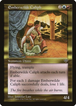 naokuroshop MTG [MIR][262][多][R][JP][エンバーワイルドのカリフ/Emberwilde Caliph] NM