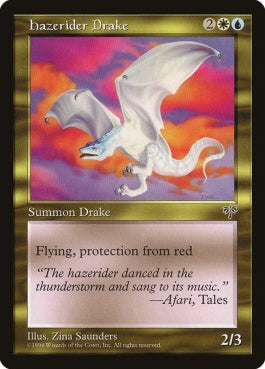 naokuroshop MTG [MIR][268][多][U][JP][ヘイズライダー/Hazerider Drake] NM