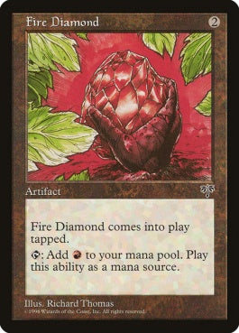 naokuroshop MTG [MIR][302][茶][U][JP][緋色のダイアモンド/Fire Diamond] NM