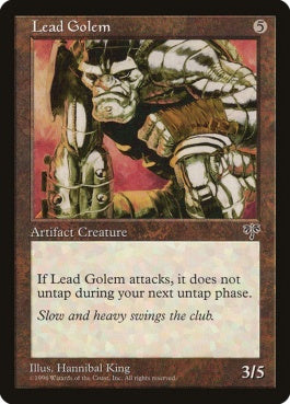 naokuroshop MTG [MIR][306][茶][U][JP][鉛のゴーレム/Lead Golem] NM