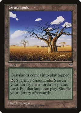 naokuroshop MTG [MIR][327][土地][U][JP][草原/Grasslands] NM