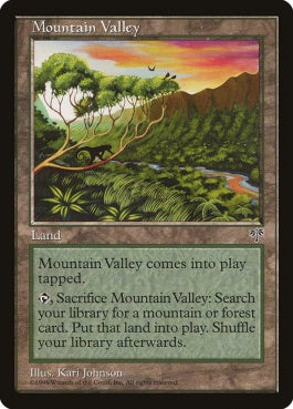 naokuroshop MTG [MIR][328][土地][U][JP][山峡/Mountain Valley] NM