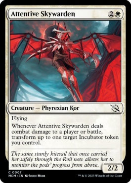 naokuroshop MTG [MOM][007][白][C][EN][注意深い空守り/Attentive Skywarden]（foil） NM