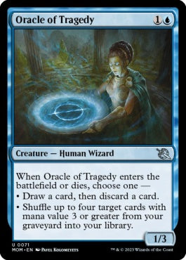 naokuroshop MTG [MOM][071][青][U][EN][悲劇の神託者/Oracle of Tragedy]（foil） NM