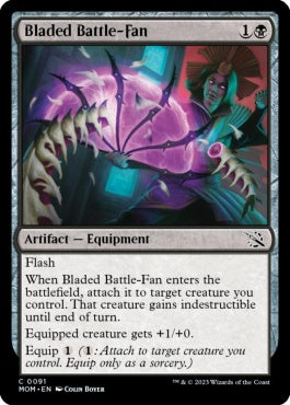 naokuroshop MTG [MOM][091][黒][C][EN][刃の鉄扇/Bladed Battle-Fan]（foil） NM