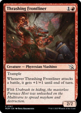 naokuroshop MTG [MOM][167][赤][C][EN][打ち壊す前線兵/Thrashing Frontliner]（foil） NM