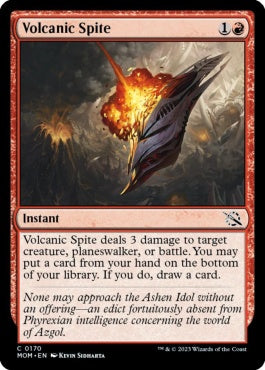 naokuroshop MTG [MOM][170][赤][C][EN][火山の悪意/Volcanic Spite]（foil） NM