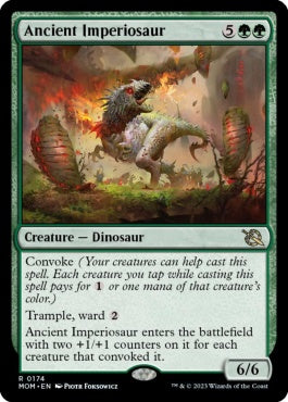 naokuroshop MTG [MOM][174][緑][R][EN][古の放漫トカゲ/Ancient Imperiosaur] NM