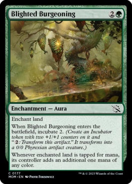 naokuroshop MTG [MOM][177][緑][C][EN][荒廃した芽ぐみ/Blighted Burgeoning] NM