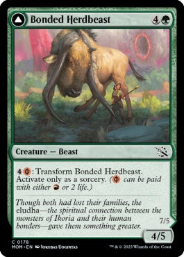 naokuroshop MTG [MOM][178][緑][C][EN][結束した群獣/Bonded Herdbeast] NM