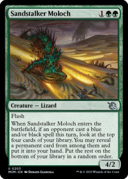 naokuroshop MTG [MOM][203][緑][U][EN][砂追いのモロク/Sandstalker Moloch] NM