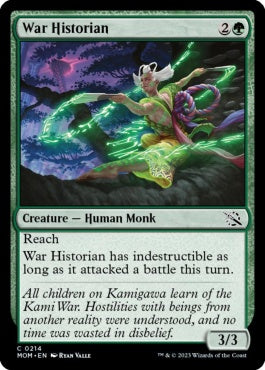 naokuroshop MTG [MOM][214][緑][C][EN][戦争歴史家/War Historian]（foil） NM