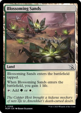 naokuroshop MTG [MOM][268][土地][C][EN][花咲く砂地/Blossoming Sands]（foil） NM