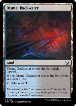 naokuroshop MTG [MOM][269][土地][C][EN][陰鬱な僻地/Dismal Backwater]（foil） NM