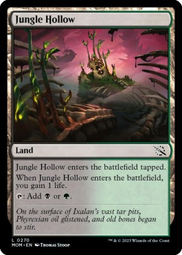 naokuroshop MTG [MOM][270][土地][C][EN][ジャングルのうろ穴/Jungle Hollow]（foil） NM