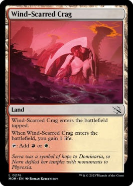 naokuroshop MTG [MOM][276][土地][C][EN][風に削られた岩山/Wind-Scarred Crag]（foil） NM