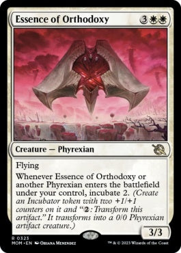 naokuroshop MTG [MOM][323][白][R][EN][正典の本質/Essence of Orthodoxy]（foil） NM