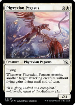 naokuroshop MTG [MOM][324][白][C][EN][ファイレクシアのペガサス/Phyrexian Pegasus] NM