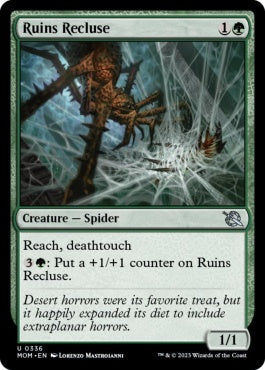 naokuroshop MTG [MOM][336][緑][U][EN][遺跡のイトグモ/Ruins Recluse]（foil） NM