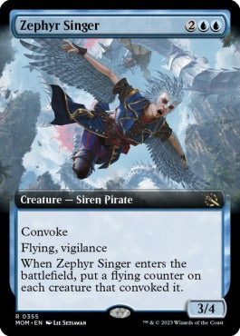 naokuroshop MTG [MOM][355][青][R][EN][微風の歌い手/Zephyr Singer]（foil） NM