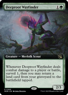 naokuroshop MTG [MOM][369][緑][R][EN][深根の道探し/Deeproot Wayfinder]（foil） NM