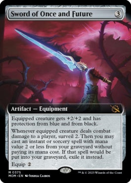 naokuroshop MTG [MOM][375][茶][M][EN][過去と未来の剣/Sword of Once and Future]（foil） NM