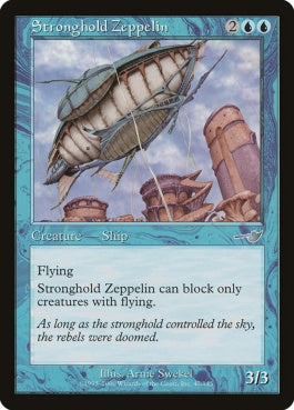 naokuroshop MTG [NEM][047][青][U][JP][要塞の飛行船/Stronghold Zeppelin] NM