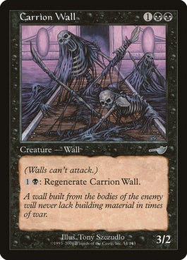 naokuroshop MTG [NEM][054][黒][U][JP][屍肉の壁/Carrion Wall] NM