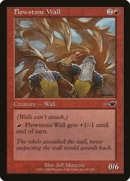 naokuroshop MTG [NEM][086][赤][C][JP][流動石の壁/Flowstone Wall] NM