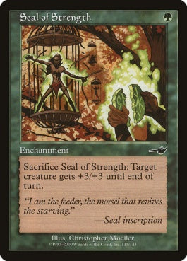 naokuroshop MTG [NEM][115][緑][C][EN][力の印章/Seal of Strength] NM