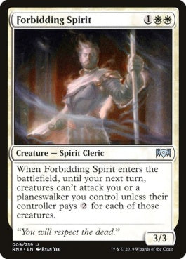 naokuroshop MTG [RNA][009][白][U][EN][立ちふさがる霊/Forbidding Spirit] NM