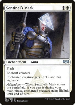 naokuroshop MTG [RNA][020][白][U][EN][歩哨の印/Sentinel's Mark] NM