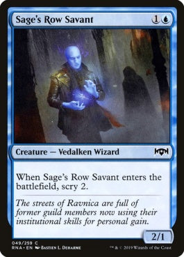 naokuroshop MTG [RNA][049][青][C][EN][賢者街の学者/Sage's Row Savant] NM