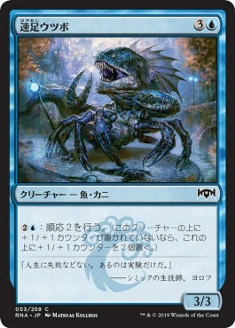 naokuroshop MTG [RNA][053][青][C][JP][速足ウツボ/Skitter Eel] NM