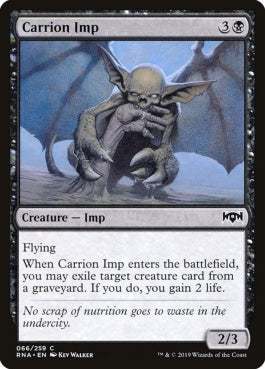 naokuroshop MTG [RNA][066][黒][C][EN][屍肉インプ/Carrion Imp] NM