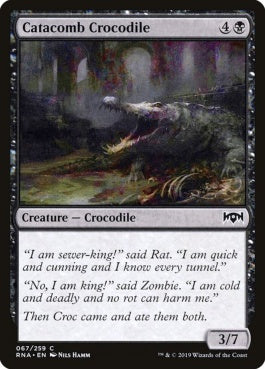 naokuroshop MTG [RNA][067][黒][C][EN][地下墓地のクロコダイル/Catacomb Crocodile] NM