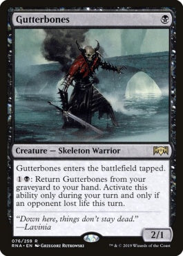 naokuroshop MTG [RNA][076][黒][R][EN][どぶ骨/Gutterbones] NM