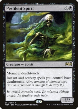 naokuroshop MTG [RNA][081][黒][R][EN][死に到る霊/Pestilent Spirit] NM