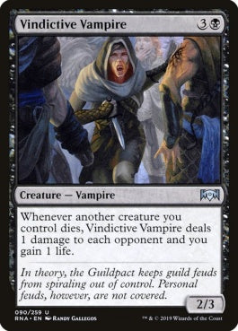 naokuroshop MTG [RNA][090][黒][U][EN][執念深い吸血鬼/Vindictive Vampire] NM