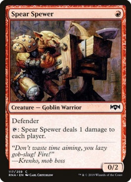 naokuroshop MTG [RNA][117][赤][C][EN][槍播き/Spear Spewer] NM