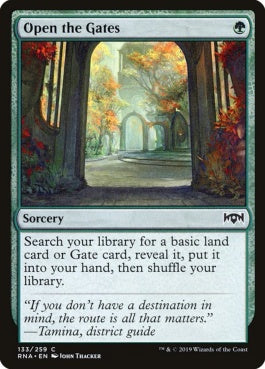 naokuroshop MTG [RNA][133][緑][C][EN][開門/Open the Gates] NM