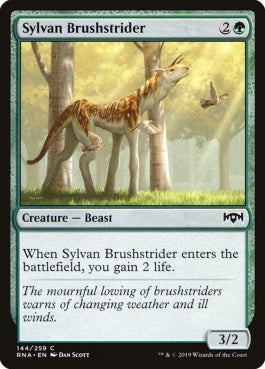 naokuroshop MTG [RNA][144][緑][C][EN][森の刷毛履き/Sylvan Brushstrider] NM