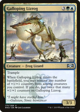 naokuroshop MTG [RNA][175][多][U][EN][早駆けるトカゲ蛙/Galloping Lizrog] NM