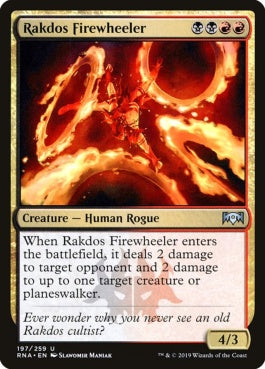 naokuroshop MTG [RNA][197][多][U][EN][ラクドスの火輪使い/Rakdos Firewheeler] NM