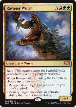 naokuroshop MTG [RNA][200][多][M][EN][荒廃ワーム/Ravager Wurm] NM