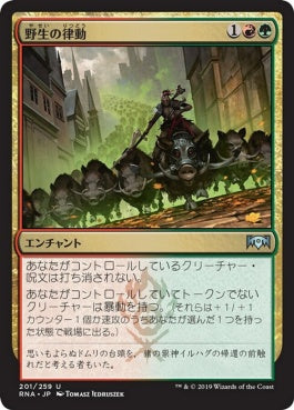 naokuroshop MTG [RNA][201][多][U][JP][野生の律動/Rhythm of the Wild] NM