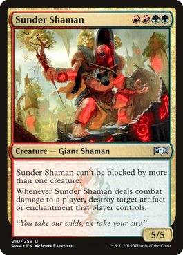 naokuroshop MTG [RNA][210][多][U][EN][引き裂くシャーマン/Sunder Shaman] NM