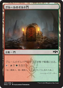 naokuroshop MTG [RNA][250][土地][C][JP][グルールのギルド門/Gruul Guildgate] NM